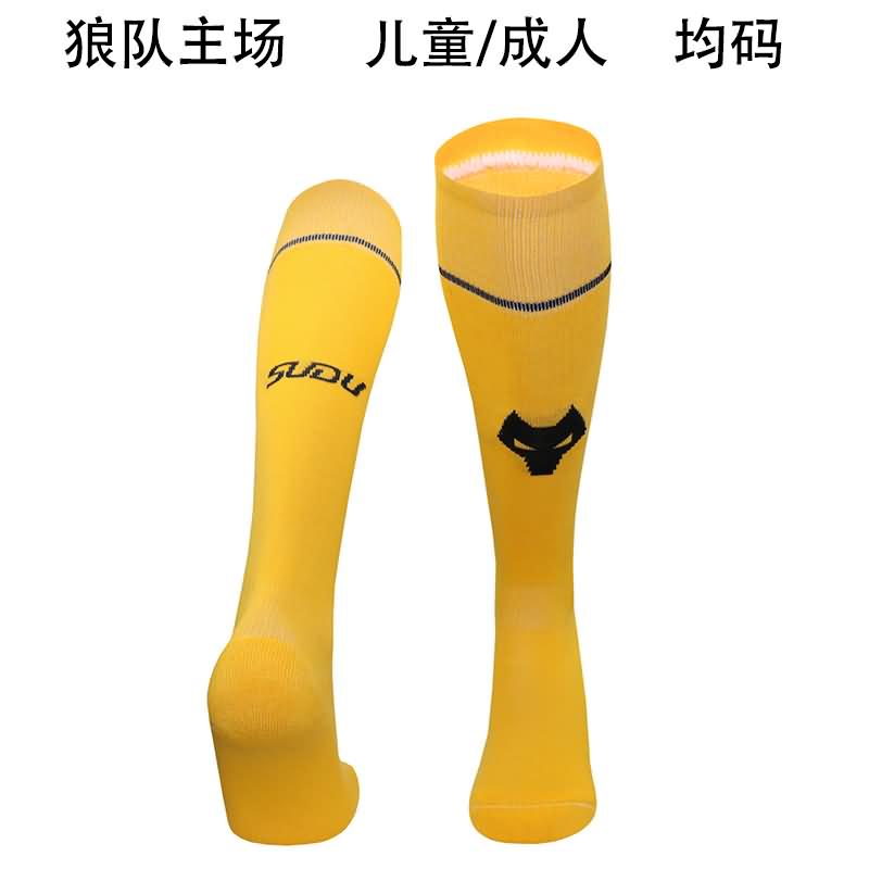 Wolves Soccer Socks Home Replica 24/25