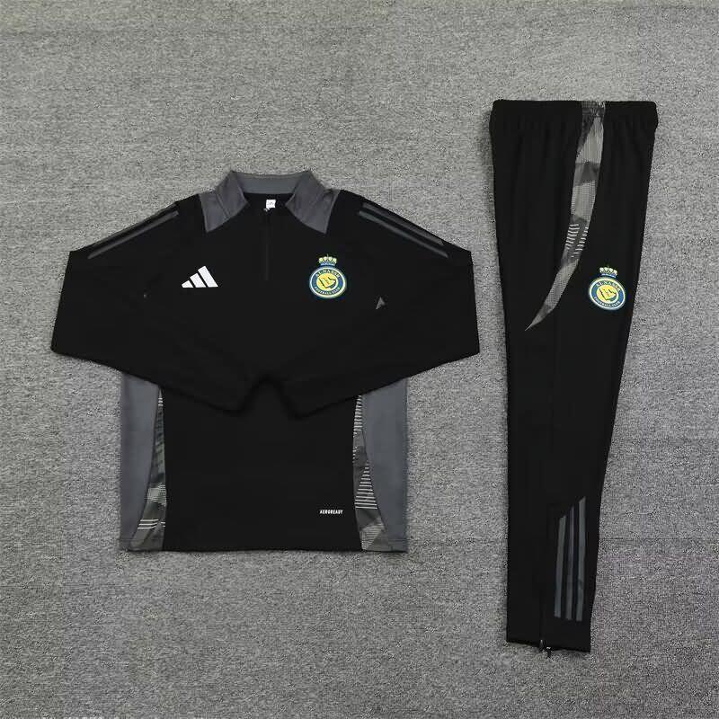 Al Nassr FC Soccer Tracksuit Black Replica 24/25