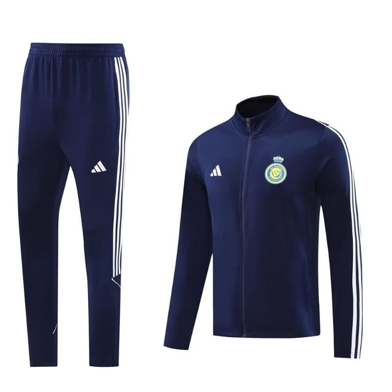 Al Nassr FC Soccer Tracksuit Dark Blue Replica 24/25