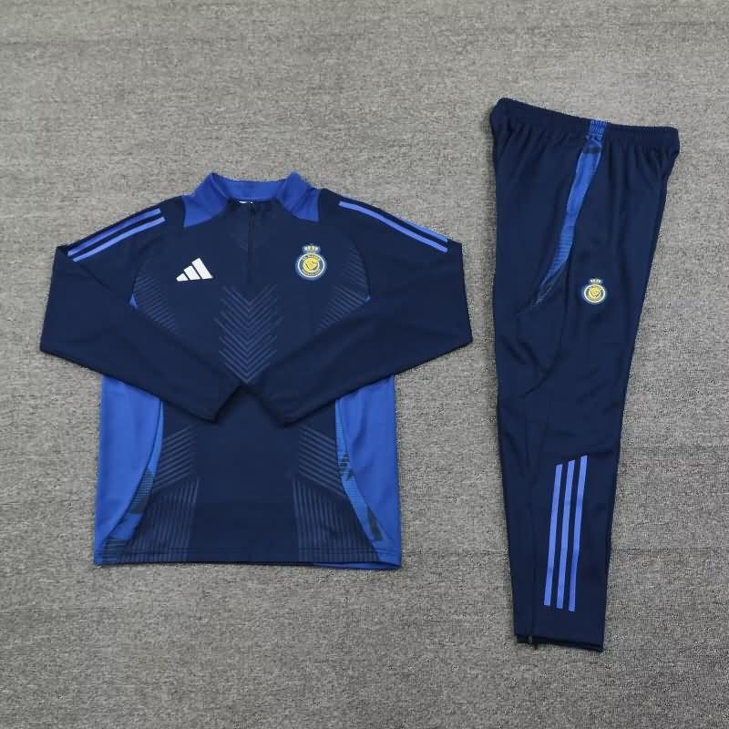 Al Nassr FC Soccer Tracksuit 02 Dark Blue Replica 24/25