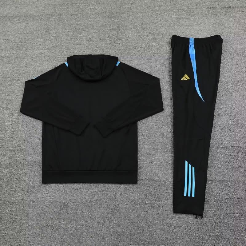 Argentina Soccer Tracksuit 04 Black Replica 2024