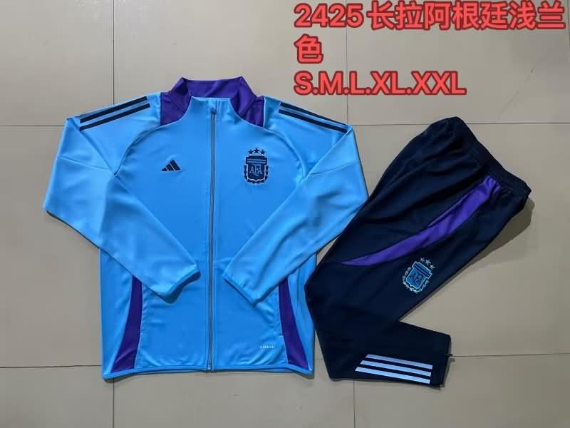 Argentina Soccer Tracksuit 04 Blue Replica 2024
