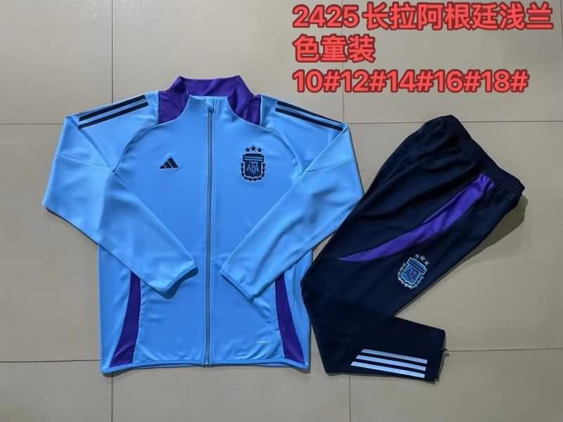 Kids Argentina Soccer Tracksuit Blue Replica 2024