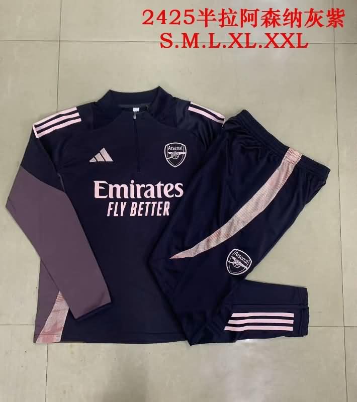 Arsenal Soccer Tracksuit Grey Replica 24/25