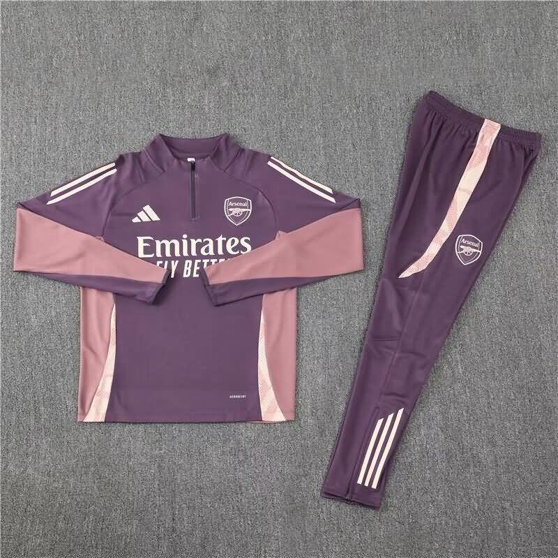 Arsenal Soccer Tracksuit Purples Replica 24/25