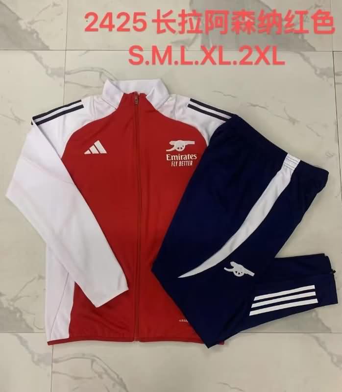 Arsenal Soccer Tracksuit 02 Red Replica 24/25