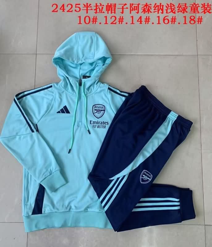 Kids Arsenal Soccer Tracksuit 02 Green Replica 24/25