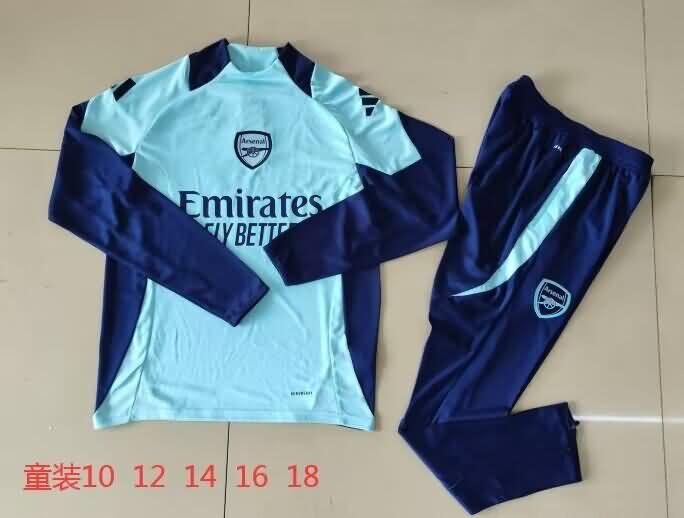 Kids Arsenal Soccer Tracksuit Light Blue Replica 24/25