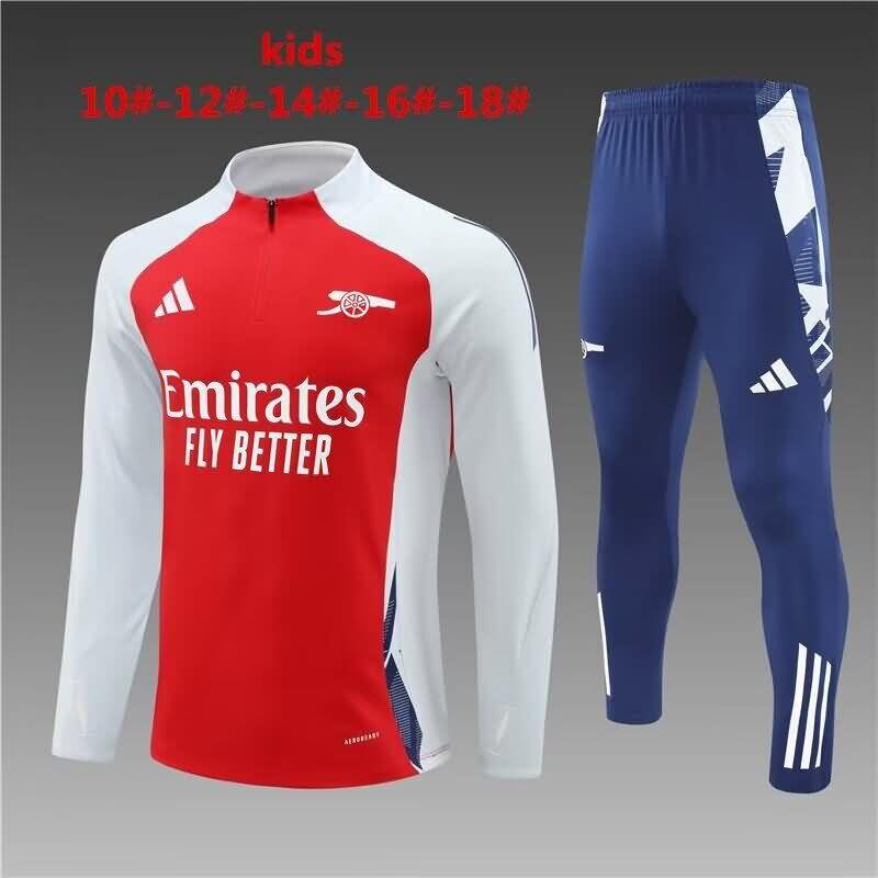 Kids Arsenal Soccer Tracksuit Red Replica 24/25