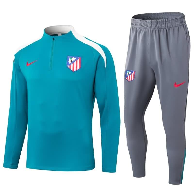 Atletico Madrid Soccer Tracksuit Blue Replica 24/25