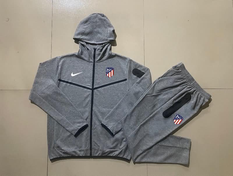 Atletico Madrid Soccer Tracksuit 02 Grey Replica 24/25