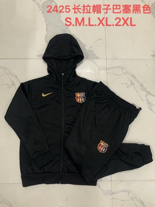 Barcelona Soccer Tracksuit Black Replica 24/25