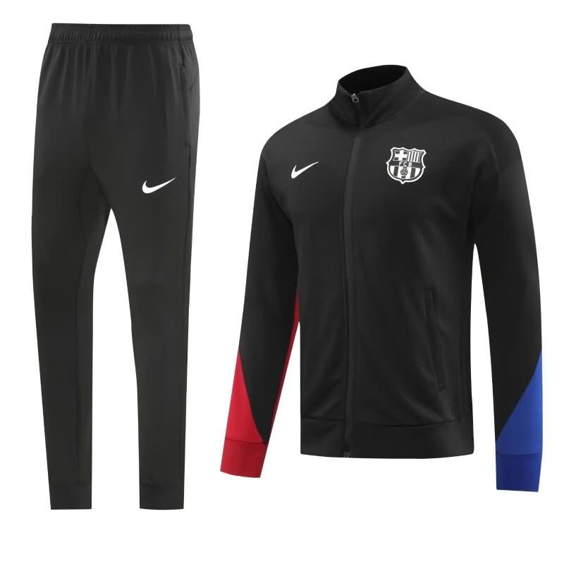 Barcelona Soccer Tracksuit 02 Black Replica 24/25