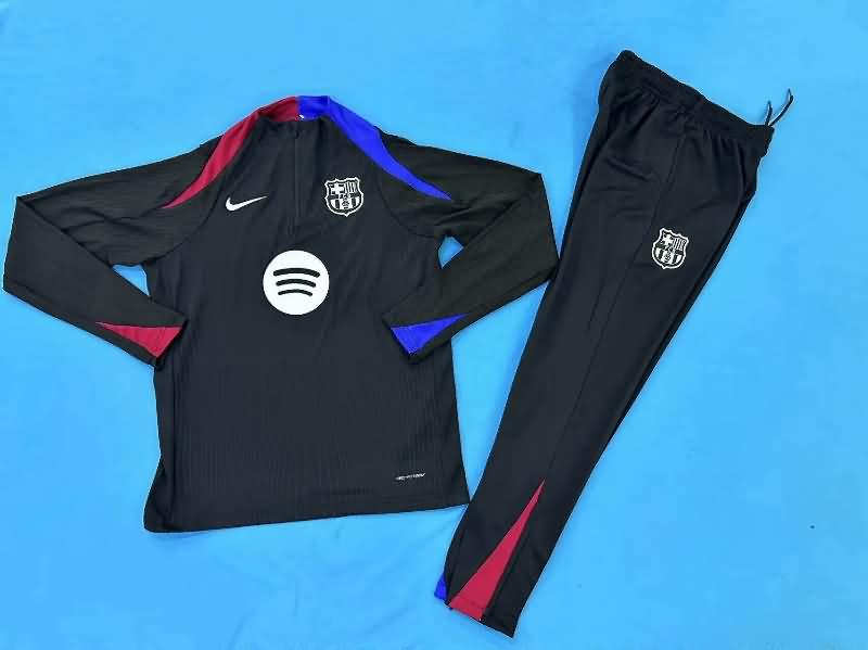 Barcelona Soccer Tracksuit 07 Black Replica 24/25