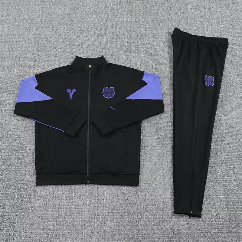 Barcelona Soccer Tracksuit 09 Black Replica 24/25