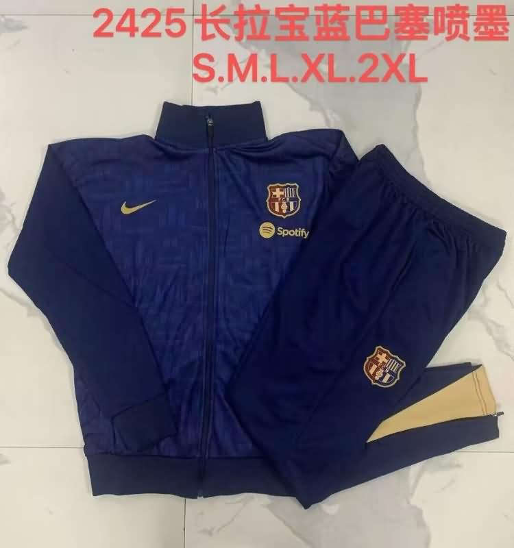 Barcelona Soccer Tracksuit Dark Blue Replica 24/25