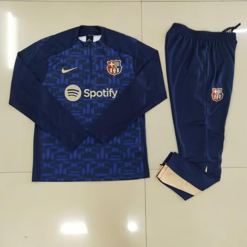 Barcelona Soccer Tracksuit 02 Dark Blue Replica 24/25