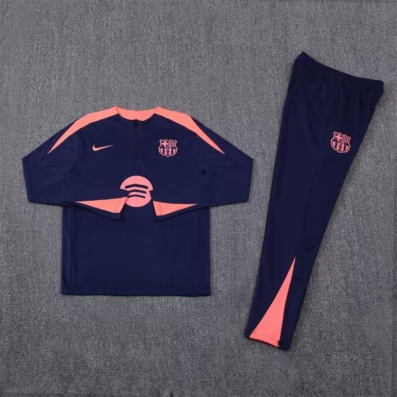 Barcelona Soccer Tracksuit 03 Dark Blue Replica 24/25