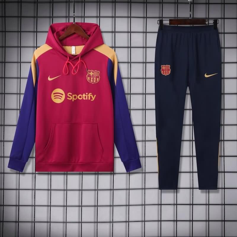 Barcelona Soccer Tracksuit 03 Red Replica 24/25