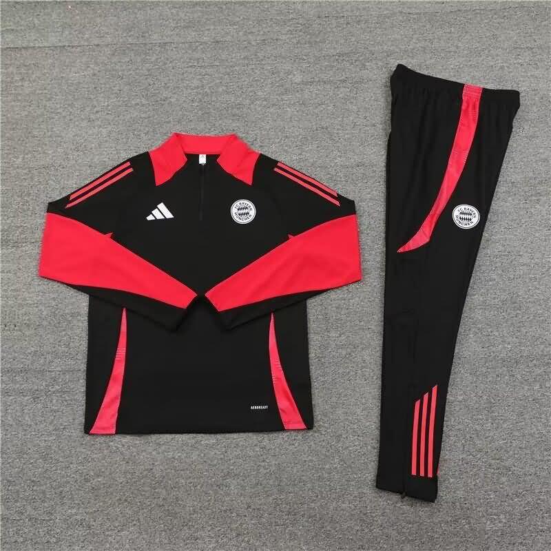 Bayern Munich Soccer Tracksuit Black Replica 24/25