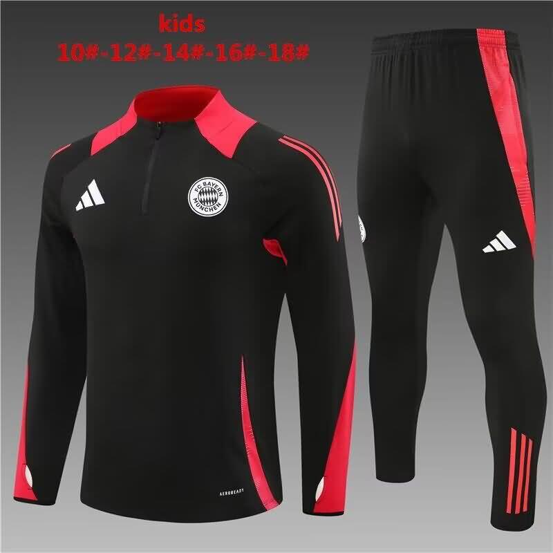 Kids Bayern Munich Soccer Tracksuit Black Replica 24/25