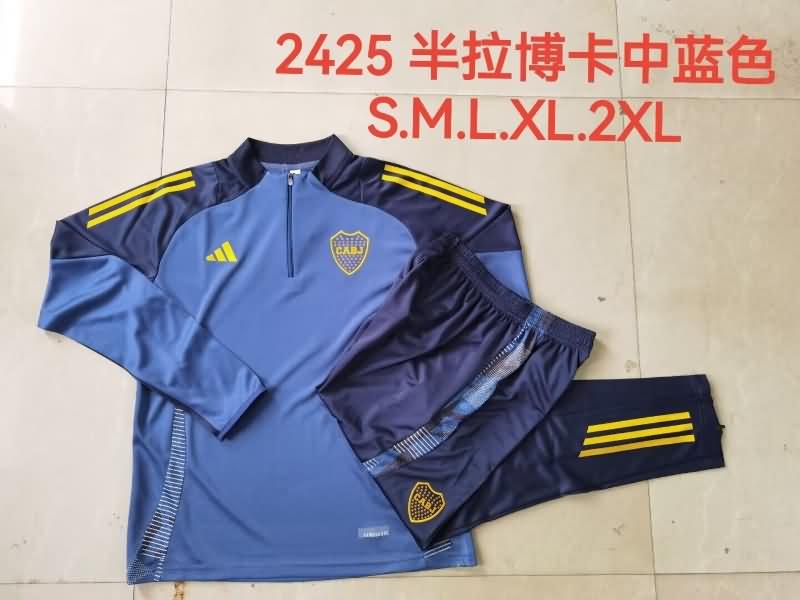 Boca Juniors Soccer Tracksuit 03 Blue Replica 2024