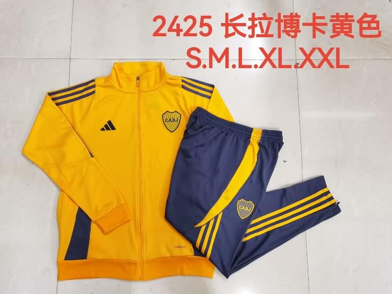 Boca Juniors Soccer Tracksuit Yellow Replica 2024