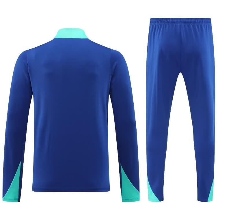 Brazil Soccer Tracksuit 04 Blue Replica 2024