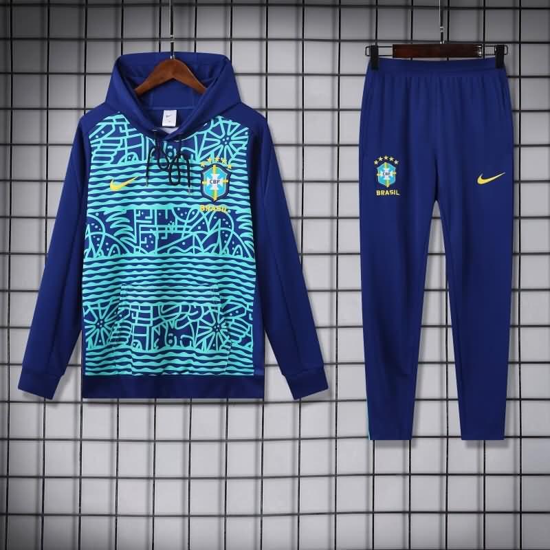 Brazil Soccer Tracksuit 05 Blue Replica 2024