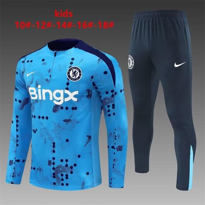 Kids Chelsea Soccer Tracksuit Blue Replica 24/25