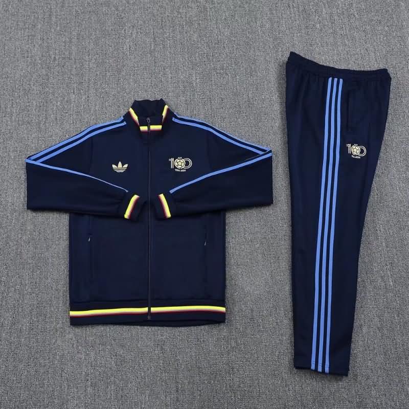 Colombia Soccer Tracksuit Dark Blue Replica 100th