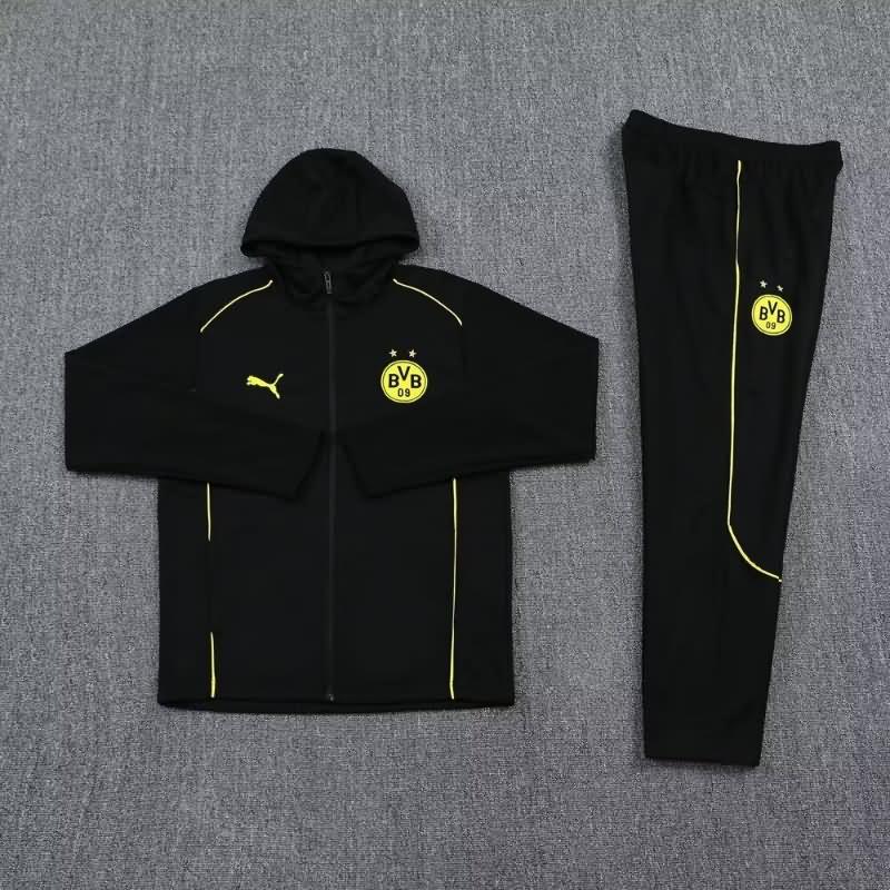 Dortmund Soccer Tracksuit 03 Black Replica 24/25