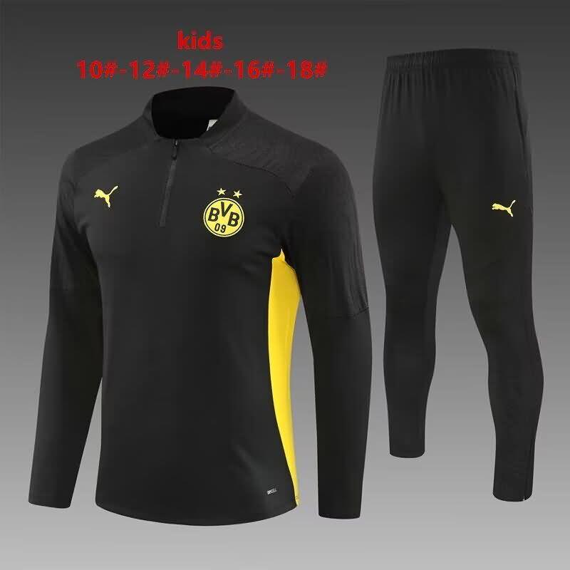 Kids Dortmund Soccer Tracksuit Black Replica 24/25