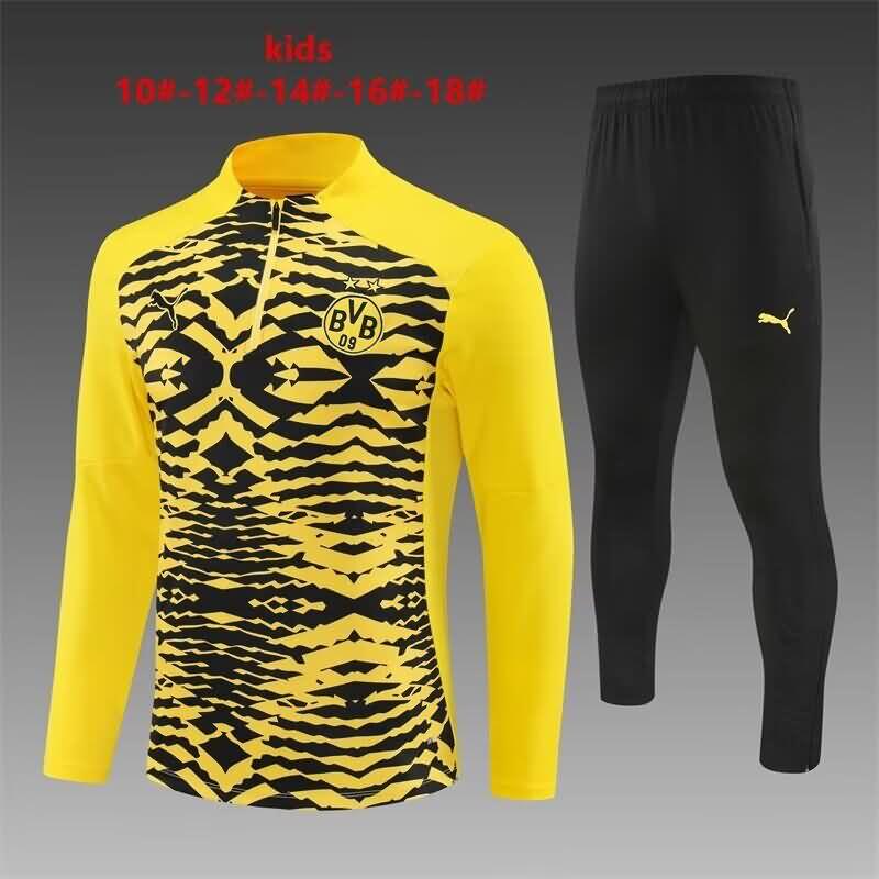 Kids Dortmund Soccer Tracksuit Yellow Replica 24/25