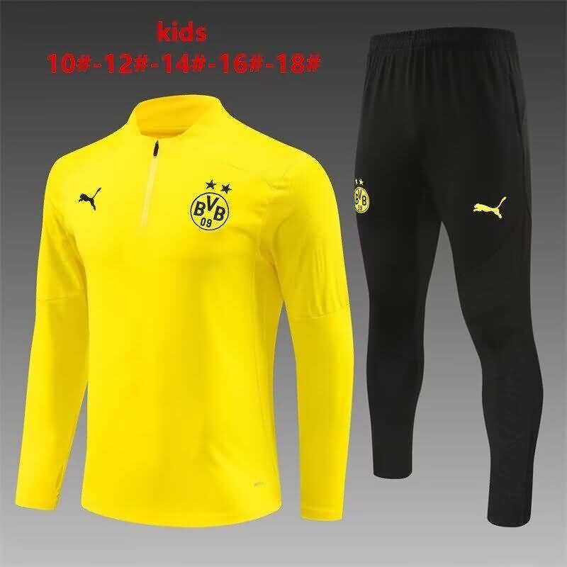 Kids Dortmund Soccer Tracksuit 02 Yellow Replica 24/25