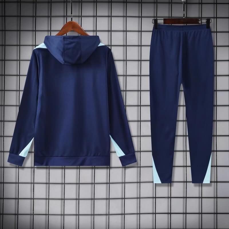 France Soccer Tracksuit 03 Dark Blue Replica 2024