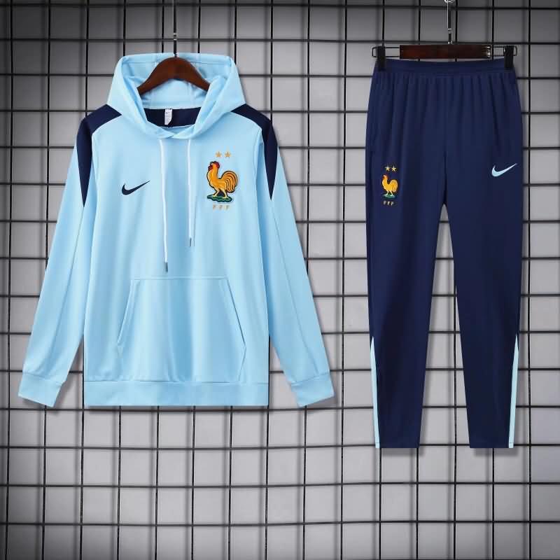 France Soccer Tracksuit 03 Light Blue Replica 2024