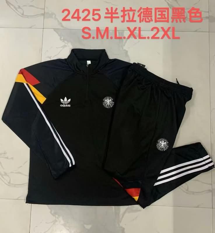 Germany Soccer Tracksuit 05 Black Replica 2024