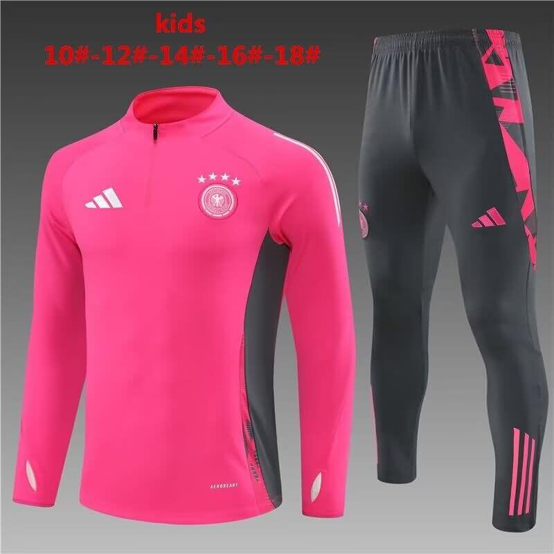 Kids Germany Soccer Tracksuit Pink Replica 2024