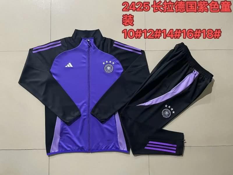 Kids Germany Soccer Tracksuit 02 Purples Replica 2024