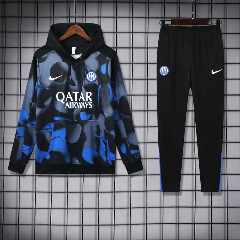 Inter Milan Soccer Tracksuit Black Replica 24/25