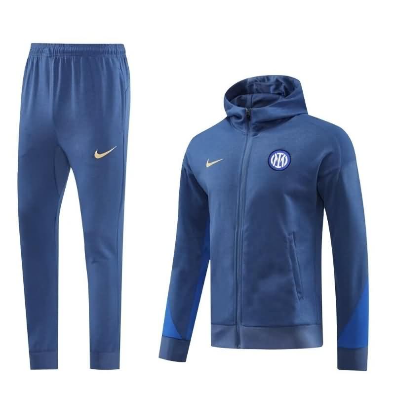 Inter Milan Soccer Tracksuit 02 Dark Blue Replica 24/25