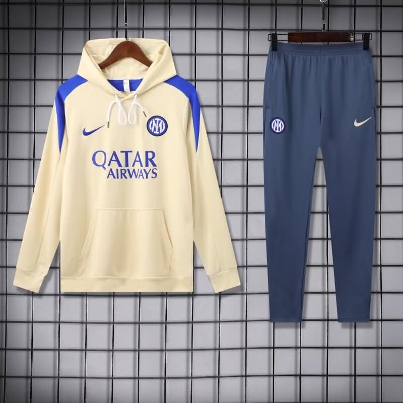 Inter Milan Soccer Tracksuit Yellow Replica 24/25