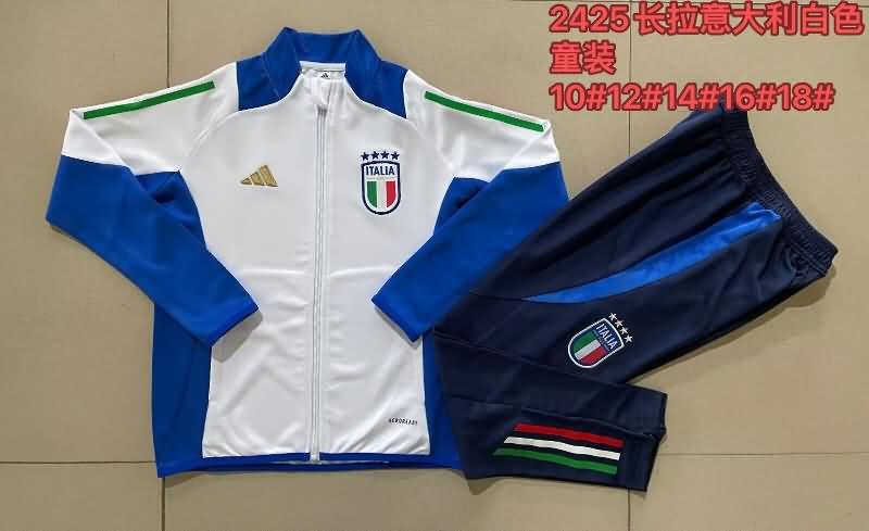 Italy Soccer Tracksuit 02 White Replica 2024