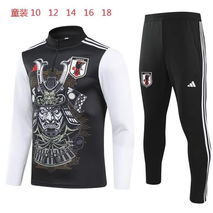 Kids Japan Soccer Tracksuit 02 Black Replica 2024