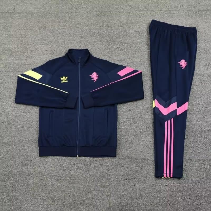 Juventus Soccer Tracksuit 03 Dark Blue Replica 24/25