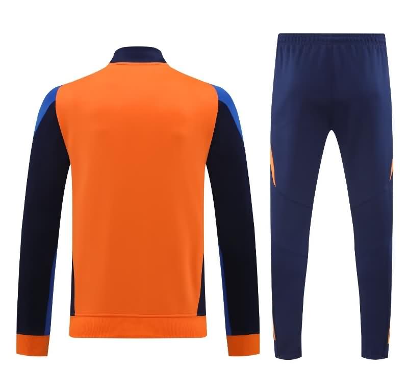 Juventus Soccer Tracksuit 02 Orange Replica 24/25