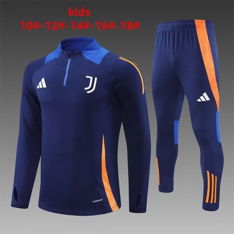 Kids Juventus Soccer Tracksuit Dark Blue Replica 24/25