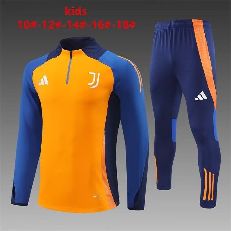 Kids Juventus Soccer Tracksuit Orange Replica 24/25