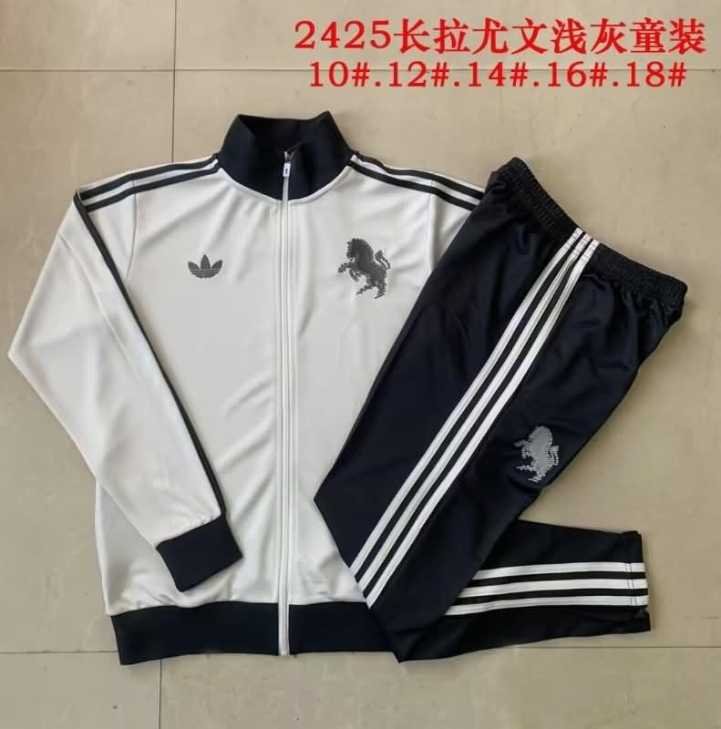 Kids Juventus Soccer Tracksuit White Replica 24/25